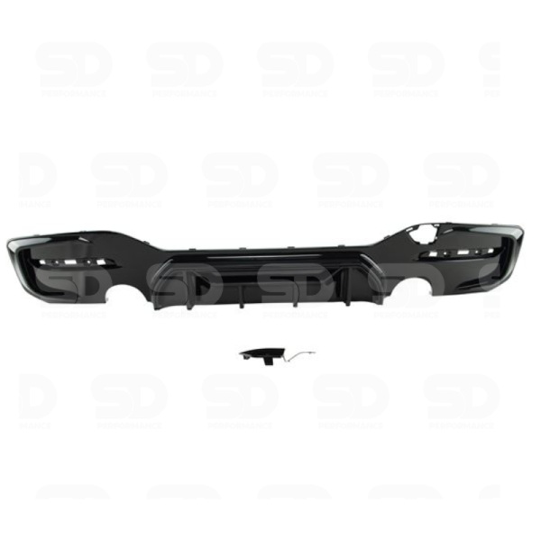 FOR F20/F21 LCI BMW M135i/M140I COMPETITION STYLE REAR DIFFUSER IN GLOSS BLACK
