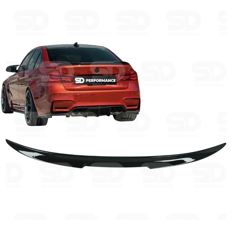 For BMW 3 F80 M3 Sedan Trunk Spoiler 2011-2019 Glossy Black