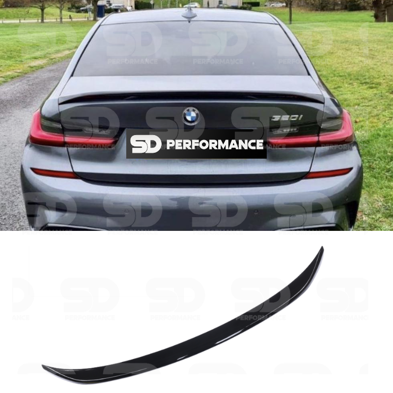 For 19-22 BMW 3-Series G20 330i M340i M3 MP Style Trunk Spoiler Wing Gloss Black