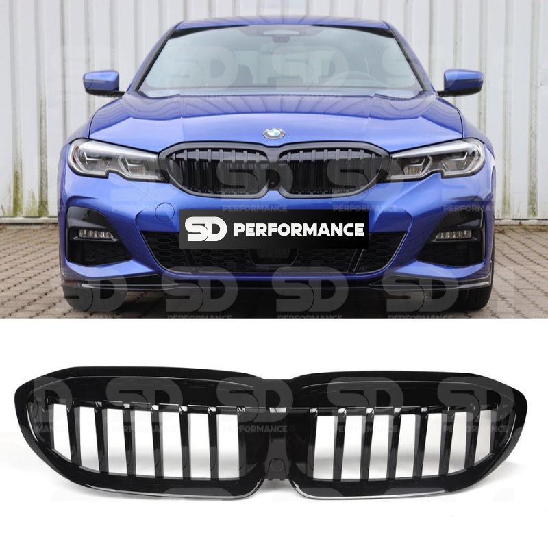 For BMW G20 Single Slat Grille/Gloss Black