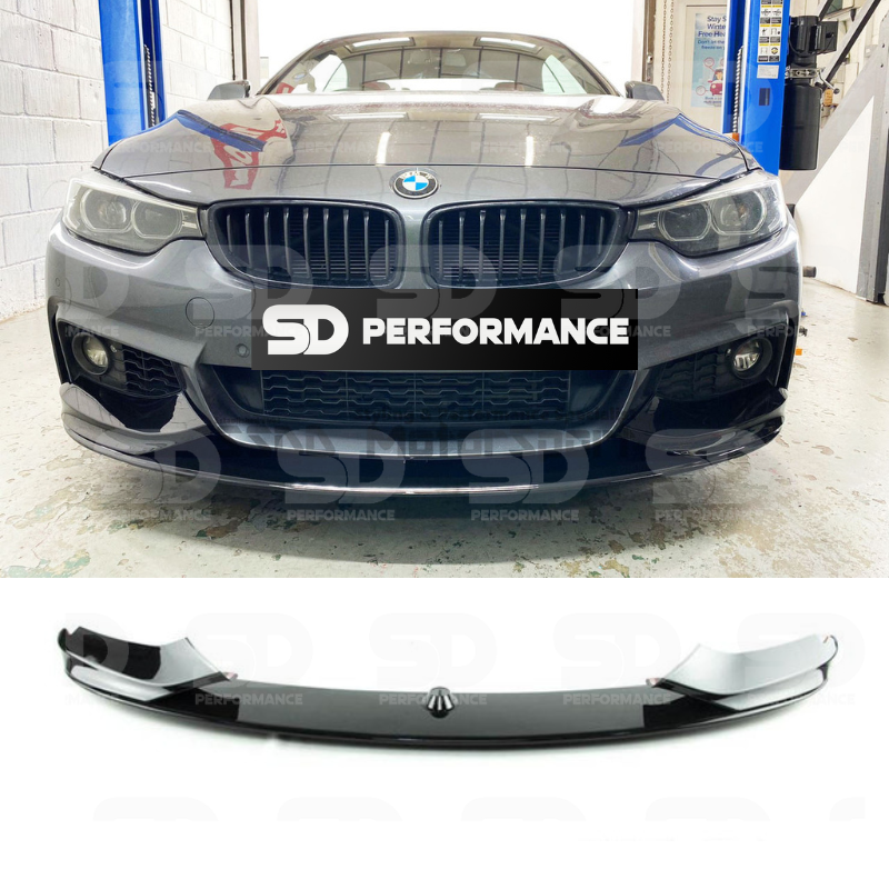 FOR BMW 3 GT Series F34 M-P Front Lip M-Tech Glossy Black