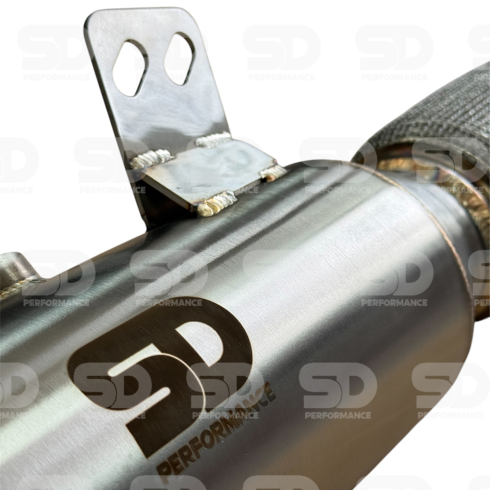 BMW B58 4.5” Decat Downpipe (OPF Models Only) This high-flow downpipe is crafted from 4.5" SS304 stainless steel and TIG welded for maximum durability. Designed for B58 engines with OPF, it delivers faster turbo spool, sharper throttle response, and gains of up to 25bhp—alongside a more aggressive exhaust note and reduced backpressure. Fits BMW M340i, 440i, 540i, 640i, 740i, 840i, Z4 M40i, and Toyota Supra A90 (OPF models only).