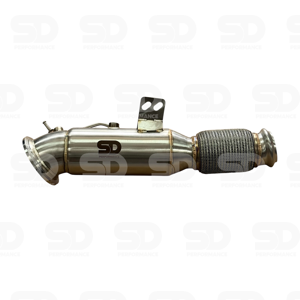 BMW B58 4.5” Decat Downpipe (OPF Models Only) This high-flow downpipe is crafted from 4.5" SS304 stainless steel and TIG welded for maximum durability. Designed for B58 engines with OPF, it delivers faster turbo spool, sharper throttle response, and gains of up to 25bhp—alongside a more aggressive exhaust note and reduced backpressure. Fits BMW M340i, 440i, 540i, 640i, 740i, 840i, Z4 M40i, and Toyota Supra A90 (OPF models only).